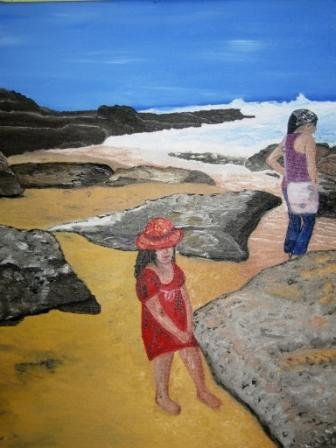Meninas na praia