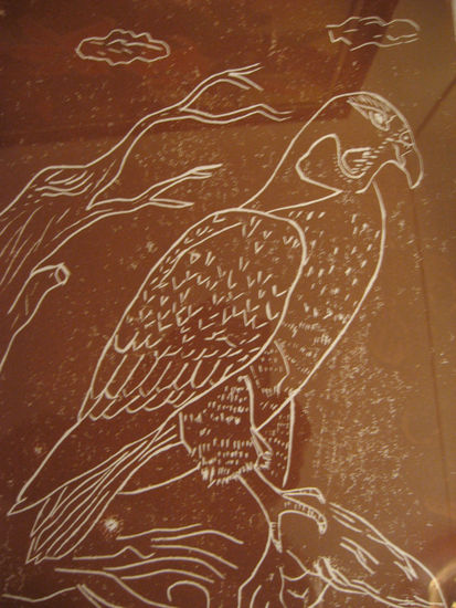 Arcon Pelegrino Linocut