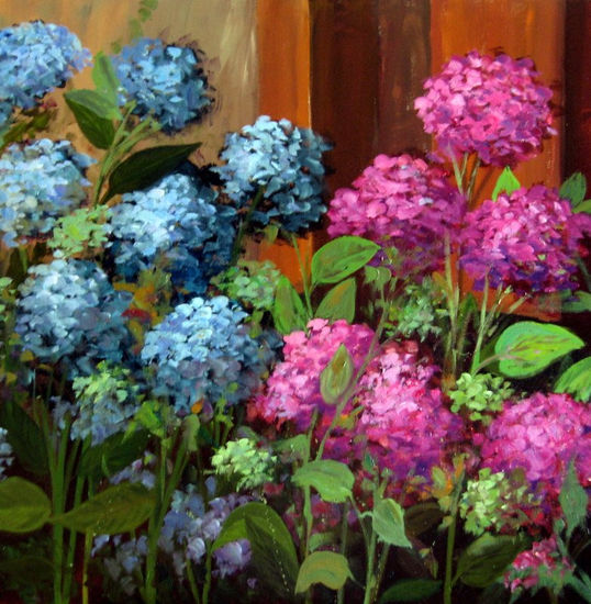 HORTENSIAS Oil Canvas Landscaping