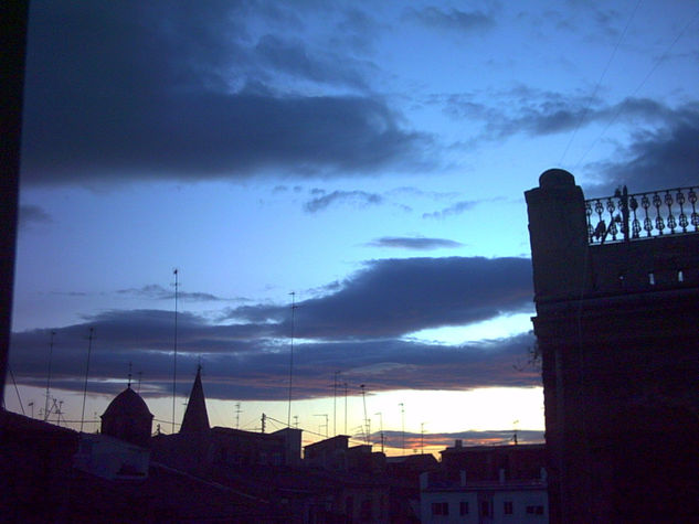 atardecer en la ciudad 