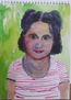 retrato acuarela Marta