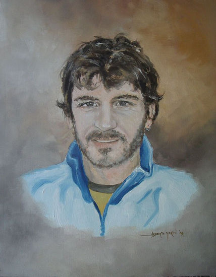 Retrato de Pablo Oil Canvas Portrait