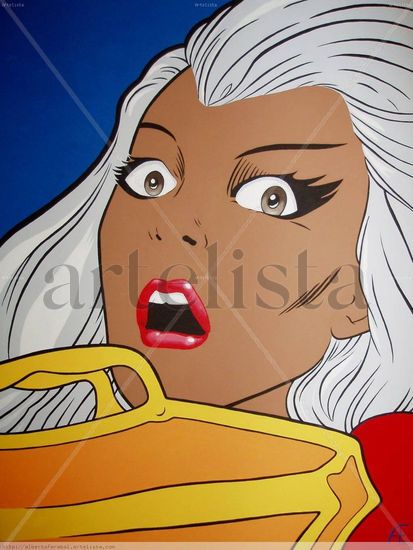 La claustrofobia de Ororo Acrylic Canvas Portrait