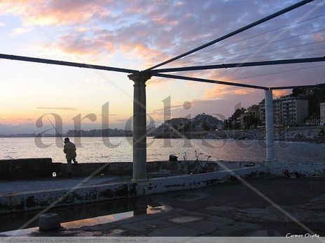 Pescando al Atardecer