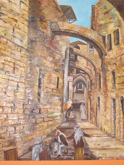 Ciudad vieja de Jerusalén Oil Canvas Landscaping