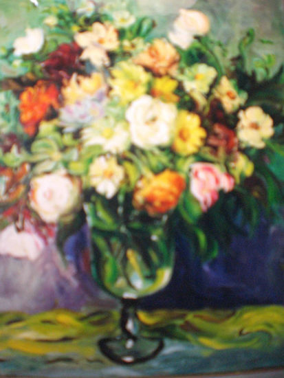 Flores Oil Canvas Floral Painting