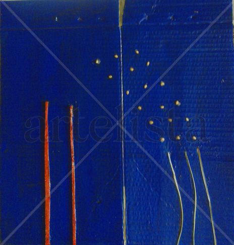 Mundo azul con lineas