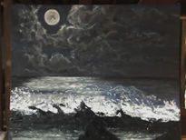 La luna y el mar