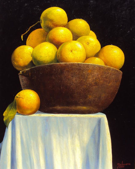 Naranjas Oil Canvas Still Life Paintings