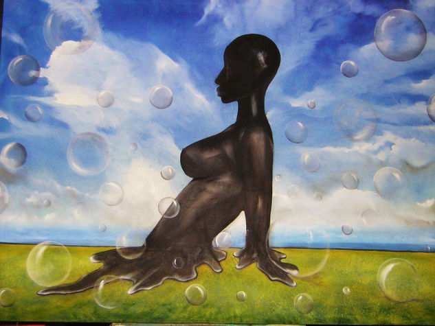 La negra Oil Canvas Landscaping