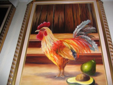 El gallo Oil Canvas