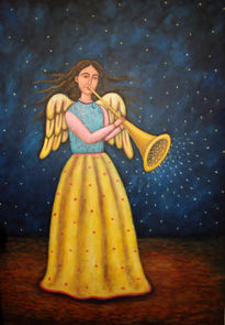 Angel trompeteando