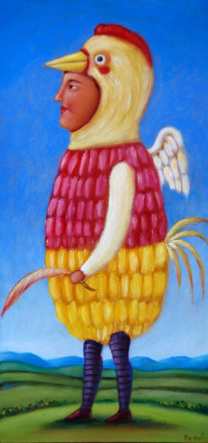 Angel con pluma