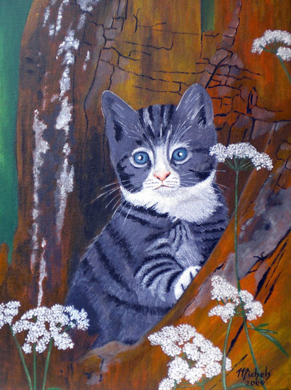 Noch eine Katze Acrylic Canvas Animals