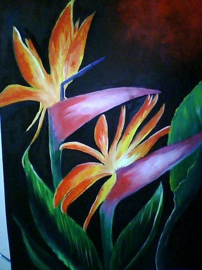 Adsotic Oil Canvas Floral Painting