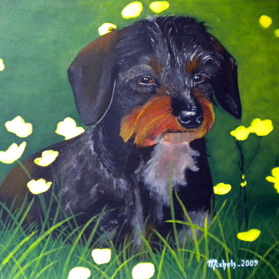 Ein Hund Acrylic Canvas Animals