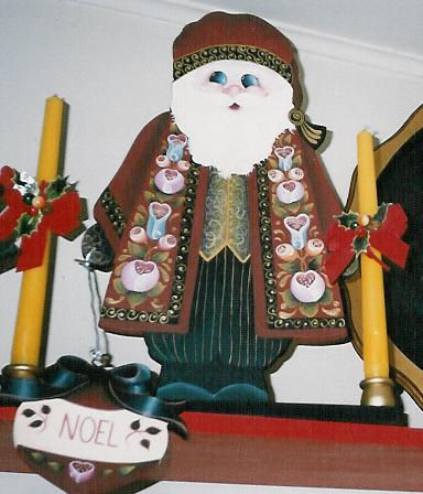 Papa Noel Decoración Muebles y Objetos de Madera