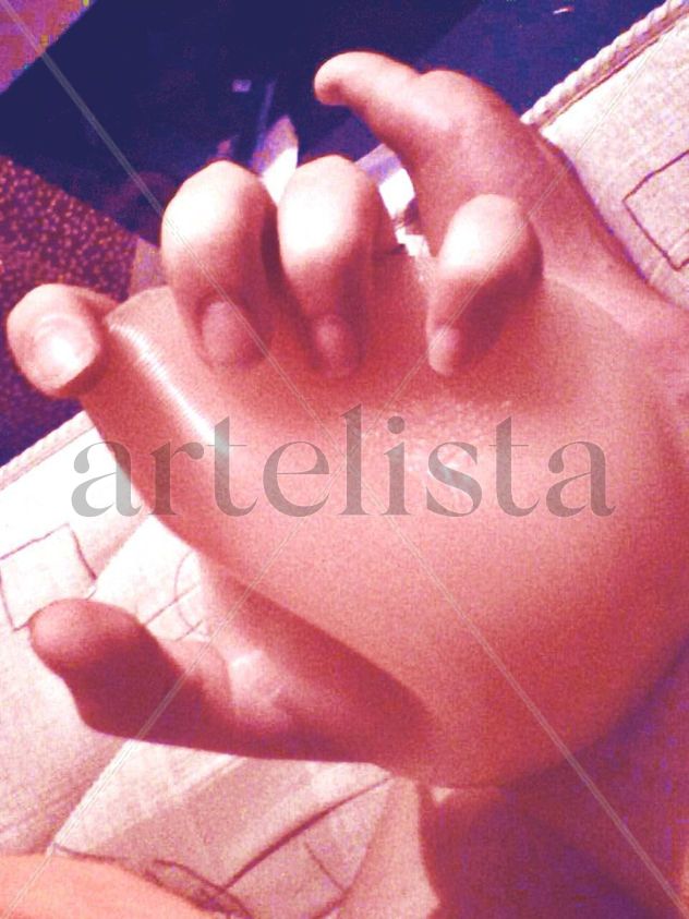 Mano y pie con silicona