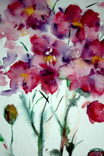 Orquideas Watercolour Card Floral Painting