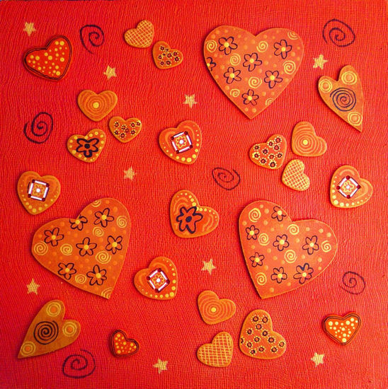 CORAZONES Acrylic Textile Others