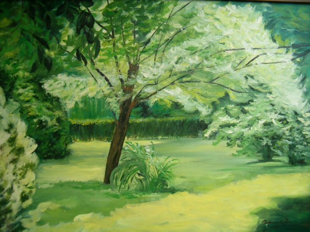 El Retiro II Oil Panel Landscaping