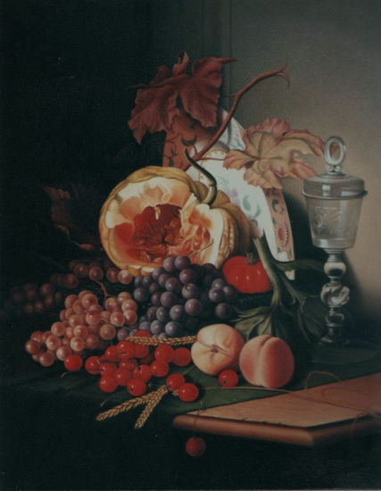 Bodegón en Claroscuro (Versión de autor anónimo) Oil Canvas Still Life Paintings