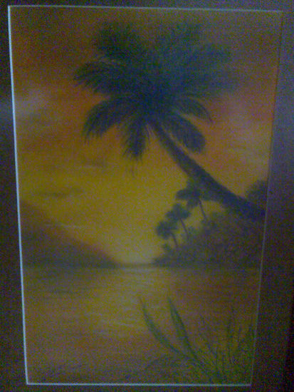 el caribe Pastel Lienzo Paisaje