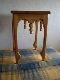 Banqueta de pino