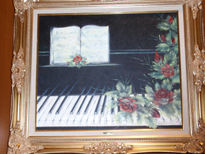 Piano con rosa