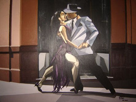 El tango no es de a tres Acrylic Others Figure Painting