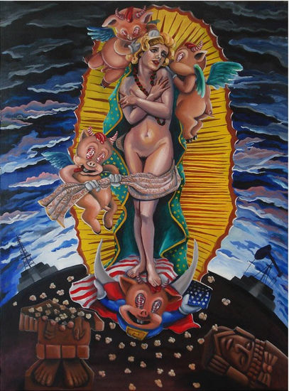 Virgen de América Oil Canvas Others