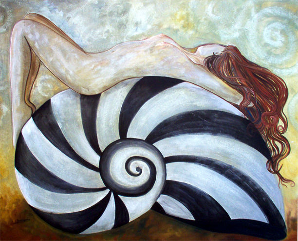 el descanso de la sirena Oil Canvas