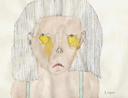 "niña joven con...
