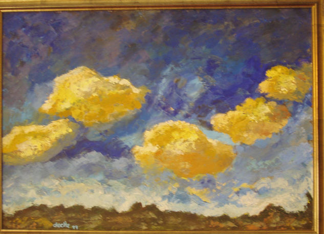 nubes de verano Oil Canvas Landscaping