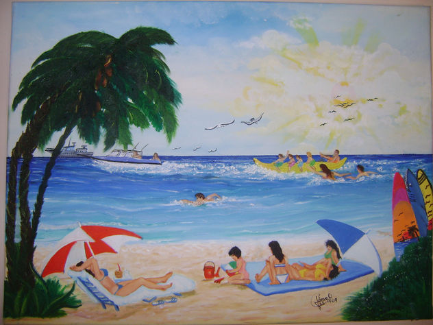 un dia de verano en la playa