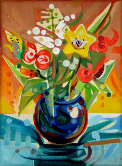 El florero azul -...