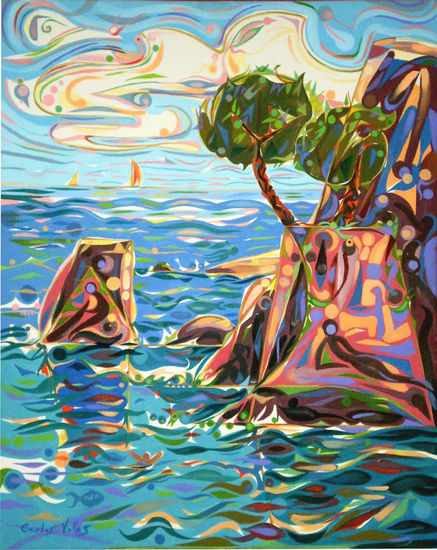 Costa Brava colorida - Colorful Costa Brava Oil Canvas Landscaping