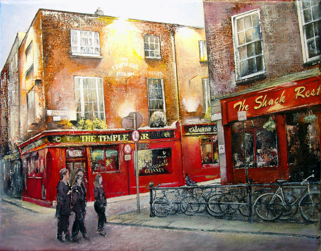 The Temple bar- Dublin Óleo Lienzo Otros