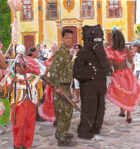 Soldado e urso