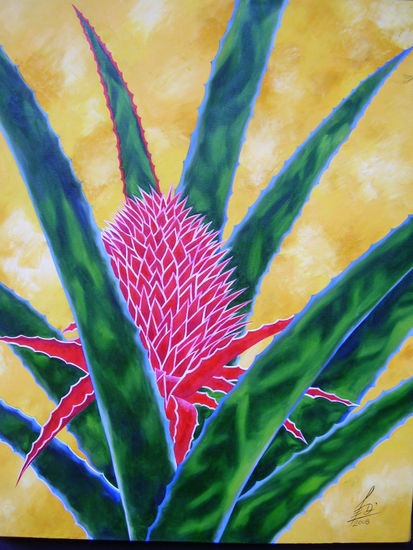 Karaguatá Oil Canvas Floral Painting