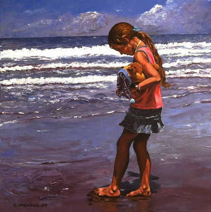 "Larita en la playa"