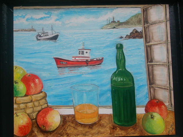 Ría Avilés Oil Canvas