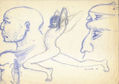 DESNUDO Y CUATRO CABEZAS,1980