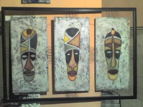 MASCARAS AFRICANAS Oil Panel Others