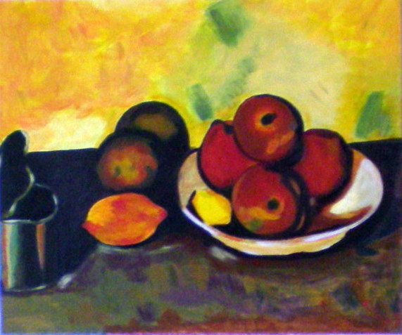 Bodegón homenaje Acrylic Canvas Still Life Paintings