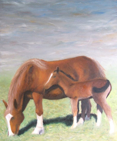 "Caballo III" Oil Canvas Landscaping