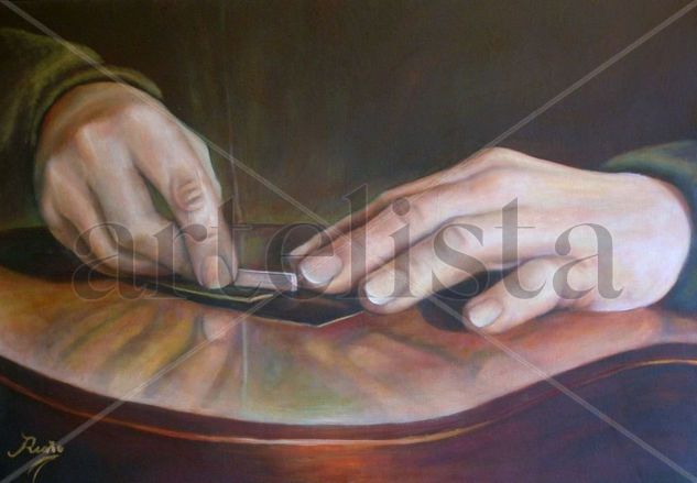 LUTHIER Oil Canvas Figure Painting