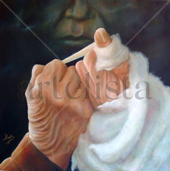 HILANDERA Oil Canvas Figure Painting