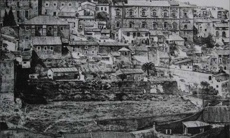 Aguafuerte al papel de lija