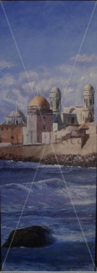 Catedral de Cadiz 2 Oil Canvas Marine Painting